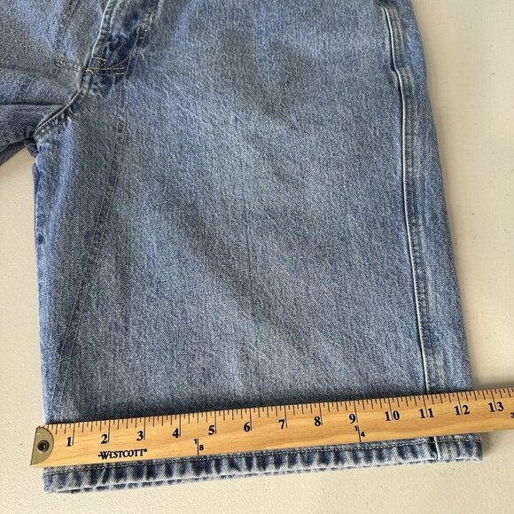 Marithe Francois Girbaud Denim Shorts Size 36 Blue Vintage Jorts Baggy - Picture 9 of 10